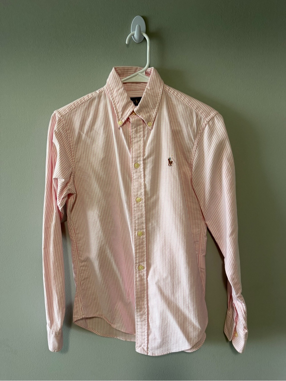 Ralph Lauren Pink & White Striped Button-Down Shirt - Men